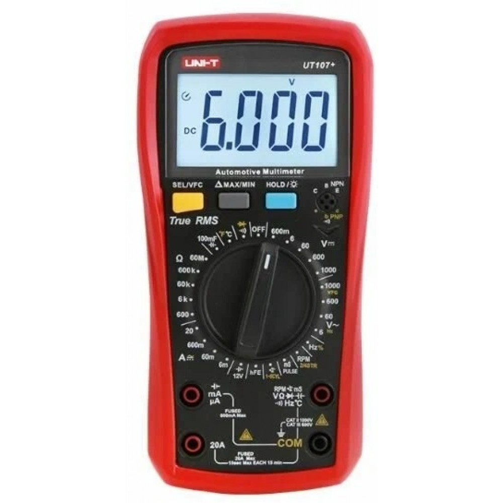 Изображение товара Цифровой автомобильный мультиметр UT107+ для диагностики и измерений