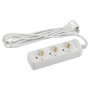 Удлинитель Россия U-3e-10m-3x1,5 Удлин-ль c заземл., 3гн, 10м, ПВС, 3х1,5мм2, 16А Б0044035