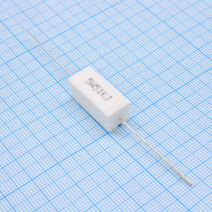 SQP50051KJBP, Резистор керамический цементный аксиальный (SQP) 5Вт 51кОм ±5%