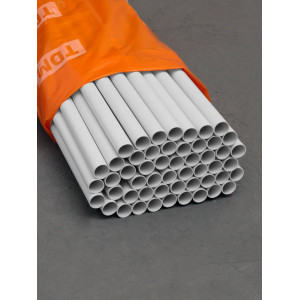 Труба гладкая жесткая ПВХ d 20 (156 м) длина 3 м, серая SQ0404-0002