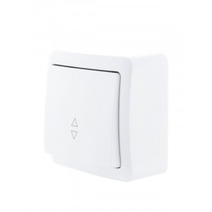 Переключатель проходной 1-кл. 1п ОП Viola 10А IP20 бел. 751-0200-105