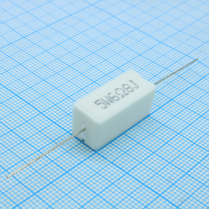 RX27-1 6.8 ОМ 5W 5% / SQP5, Резистор цементный аксиальный 6.8Ом ±5% 5Вт