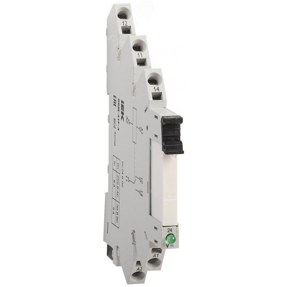 Изображение товара Интерфейсное реле ORM 3 24В DC с 1NO и 1NC IEK