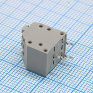 GT250-2.5-03P-11-00, Нажимной безвинтовой клеммный блок 3 контакта. Зажим типа торцевой контакт. Серия GT250-2.5