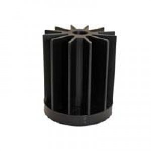 ATSEU-077C-C1-R0, LED Heat Sinks STAR LED Heatsink, 45mm dia., 18mm, Black, Unthreaded Baseplate Hardware