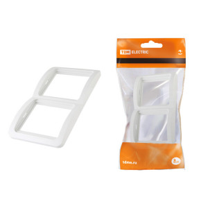 Рамка 2-ая вертикальная белая "Валдай" SQ1804-0018