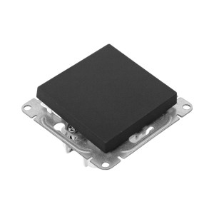 Механизм выключателя, одноклавишный, кнопочный, ч-рный Эпика EKF UP1-SWB-13