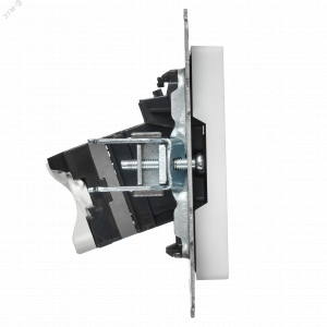 BRITE Розетка компьютерная RJ45 кат.6 РК11-БрАБ арктический белый IEK BR-K10-2-K91