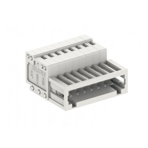 Розеточный разъем на кабель 425412, Розеточный разъем, прямой, на кабель, шаг: 2.5 мм, 12 полюсов, фиксация провода пружинная, исполнение: стандартное, 160V, 4A, цвет: серый