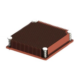 SKV909010-CU, Радиаторы BGA Heat Sink, Copper, 90x90x10mm, Top Mount, Plastic Push Pin, Square Fins, 4.50 Degree c/w Thermal Resistance