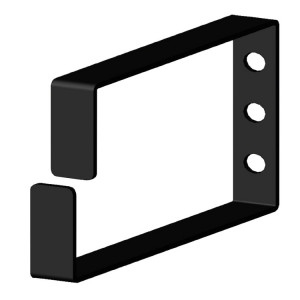 Кабельное кольцо металлическое 60 х 90 мм, черное R5ITCP6090B