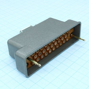 РП10-30 ЛП розетка с/к, Соединитель  низкочастотный, прямоугольный, внутреннего монтажа