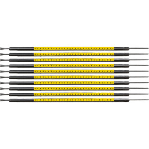 brd333054, SCNG-05-4 клипсы жёлтые, 300шт/упак, для провода 1,4-1,8мм диаметра, легенда 4