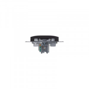 Розетка компьютерная 1-м Glossa RJ45 кат.5E механизм шоколад SE GSL000881K