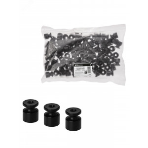 Изолятор пластиковый черный (100 шт) SQ2804-0104