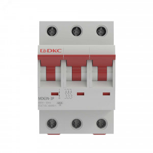 Автоматический выключатель модульный YON MD63N 3P 40A C 6kA MD63N-3PC40