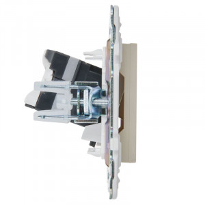 SKANDY Розетка компьютерная RJ45 кат.5E SK-K01B бежевый IEK SK-K10-1-K10