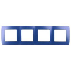 12-5004-29 Рамка на 4 поста, 2, ультрамарин (10/100/2000) Б0019432