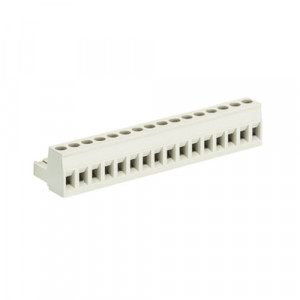 Розеточный разъем на кабель 8213 B/16, Розеточный разъем, угловой, на кабель, шаг: 5.08 мм, 16 полюсов, фиксация провода винтовая, исполнение: с маркировкой, 400V, 12А, цвет: серый