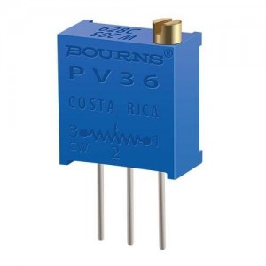 PV36W205C01B00, Подстроечные резисторы - сквозное отверстие 2.0Mohms 10mm Square 25turn