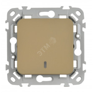 FLITE Выключатель 1-клавишный с индикацией 10А ВС11-1-1-ФлХ хаки IEK FI-V10-1-10-1-K59