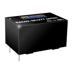 RAC02-24SE/277, Модули питания переменного/постоянного тока 2W 80-305Vin 24Vout 83mA