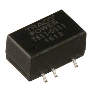 TES 1-2422, Преобразователь DC-DC на печатную плату вход 24В двуполярный выход ±12В 0.04A/-0.04A 1Вт 6-Pin SMD туба