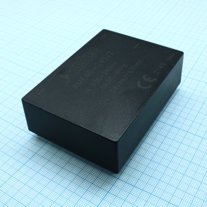 AME40-24SVZ, AC/DC, 40Вт, вход 85…264В, выход 24В/1.67А, изоляция 4000В AC, КПД 84%, максимальная емкостная нагрузка не более 2000мкФ, 89x63.5x25мм, -40…70°C, пластик