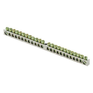 Шина PEN "ноль-земля" 6х9 24 отверст. цинк крепеж по центру PROxima sn1-63-24