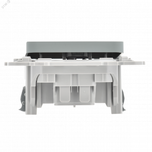 FLITE Выключатель 1-клавишный 10А ВС11-1-0-ФлС серый IEK FI-V10-0-10-1-K03