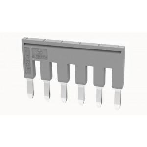 Соединительная перемычка DFB6-8.2-11-00Z(H), Соединительная перемычка, 6 полюсов, изолированная, вилочная, для клемм: DS6, цвет: серый