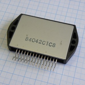 STK4042 II, УНЧ 80Вт (2x45В/8 Ом), THD<0.4%