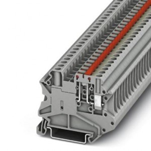 3046154, Клеммные колодки для DIN-рейки UT4-MTL-P/P KNIFE-RD