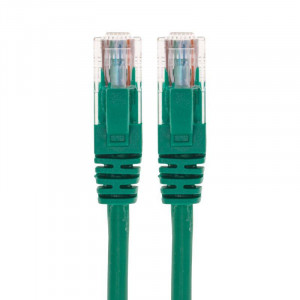 Патч-корд U/UTP CAT 6 RJ45-RJ45 26AWG LSZH зеленый 1м 02-0296-1
