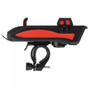 Фонарь светодиодный аккумуляторный VA-802 5Вт велосипедный powerbank сигнал держатель для телефона 3 режима Li 2400мАч IP20 Б0058230