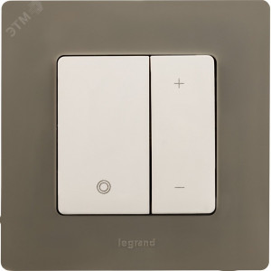 Механизм светорегулятора нажимного СП Etika 400Вт бел. Leg 672218