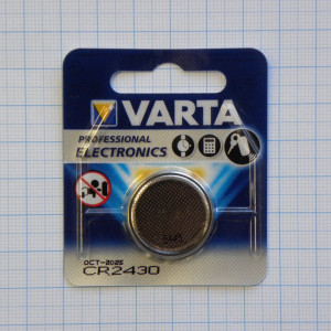 CR2430   Varta, Элемент питания литиевый,3В (Vendor code: 6430 101 501)