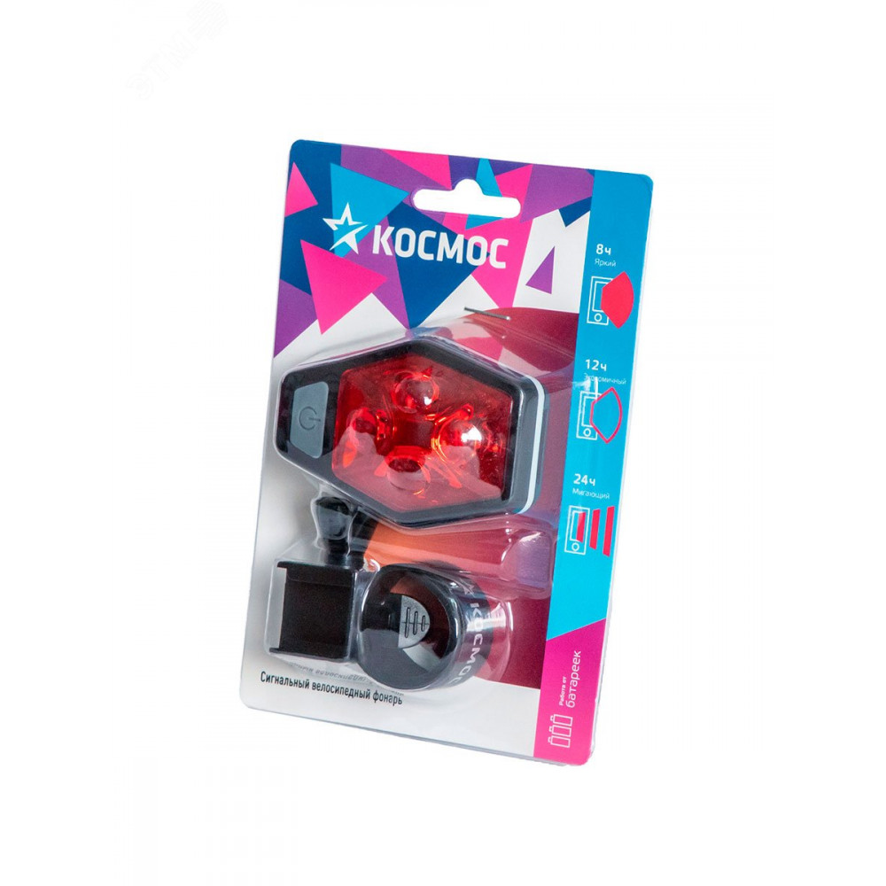 Изображение товара Фонарь велосипедный задний 4REDLED с креплением KOC401B