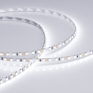 Лента RT 2-5000 12V White6000 5mm 2x (3528, 600 LED, LUX) 014992(B), Узкая гибкая лента LUX, светодиоды 2Х smd 3528, 120шт/м (600шт на 5м), белая плата 5мм, скотч 3М. Цвет БЕЛЫЙ 5800-6500K. Питание 12В, мощность 9,6 Вт/м (48 Вт на 5м), угол 120°. Размеры 5000x5x1,8мм. Мин.отрезок 25мм (3 LED). Цена за 1м.
