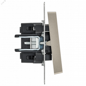 Выключатель 1-кл. СП BRITE ВС10-1-1-БрШ 10А с инд. шампань BR-V10-1-10-K37