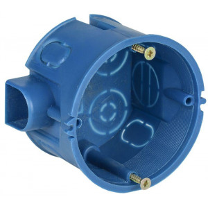 Коробка установочная С3 d68x45 для твердых стен (с саморезами и стык. узлами) UKT10-068-045-000-A-S-UO