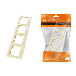 Рамка 4-х постовая горизонтальная сл. кость "Таймыр" SQ1814-0130