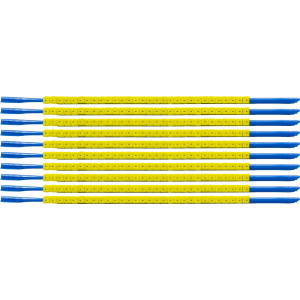 brd333036, SCNG-07-MINUS клипсы жёлтые, 300шт/упак, для провода 1,9-2,4мм диаметра, легенда - (минус)