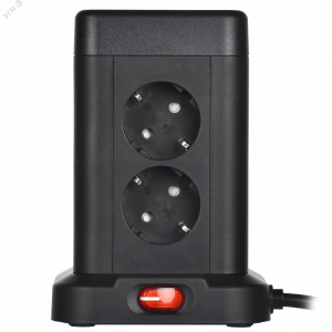 DOMINIC Удлинитель У08K 8 мест 2P+PE 1,5м 3х1,0мм2 16А/250В USB A+C 20Вт черный IEK DN-YP30-16-08-01-ZKU-K02