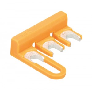 Сдвижная перемычка IVS WK 6 TK- 3, Сдвижная перемычка, 3 полюса, изолированная, винтовая, для клемм: WK6 TK для измерительных клемм цвет: оранжевый