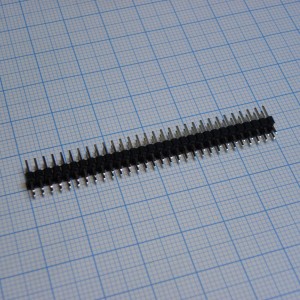 DS1025-05-2X30P8BV1-B, Вилка штыревая 2.0мм 2x30 прямая