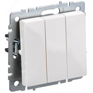 Выключатель 3-кл. СП BRITE ВС10-3-0-БрБ 10А бел. BR-V30-0-10-K01