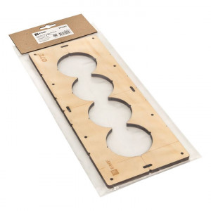 Шаблон для подрозетников c 4 отв. диам. 72 мм EKF Expert sh-d72-4