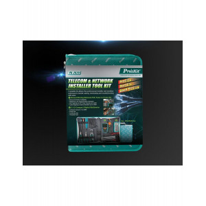 PK-2629, Набор инструментов для обслуживания LAN сетей из 9 предметов в сумке на молнии