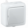 Выключатель одноклавишный наружный белый IP44 16А ВА16-211
